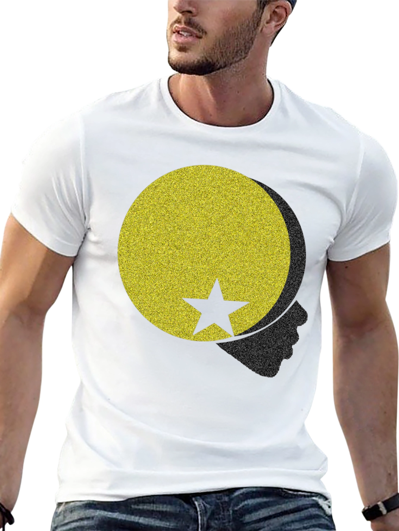 Graphic Print Crew Neck T-Shirt