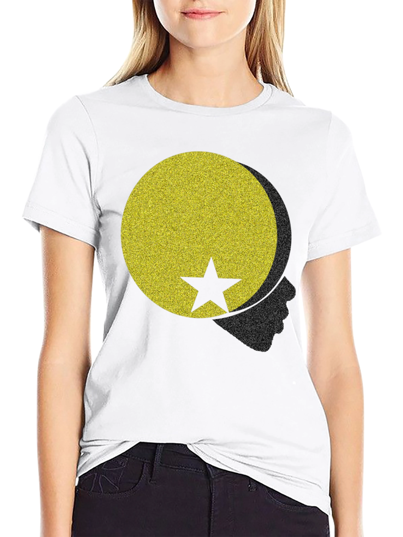 Graphic Print Crew Neck T-Shirt