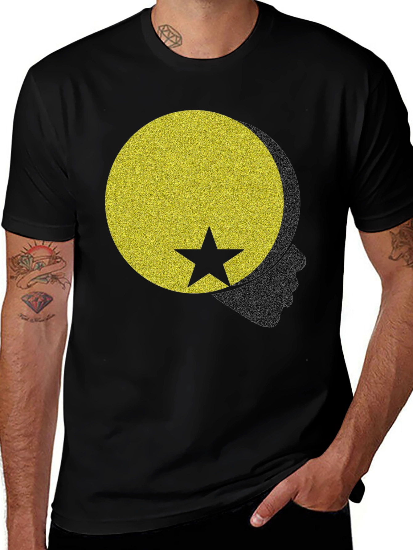 Graphic Print Crew Neck T-Shirt