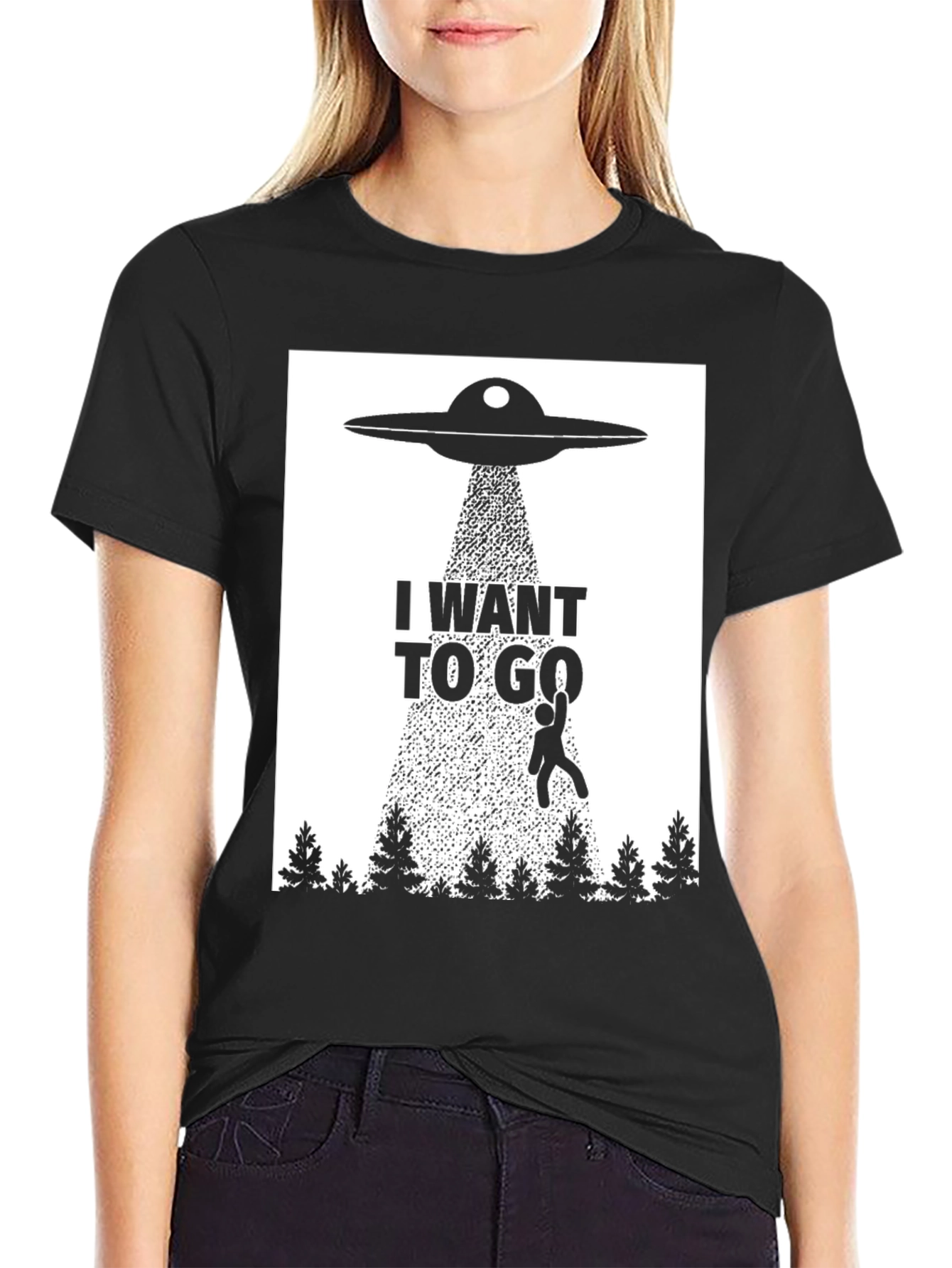 I Want To Go UFO Abduction T-Shirt