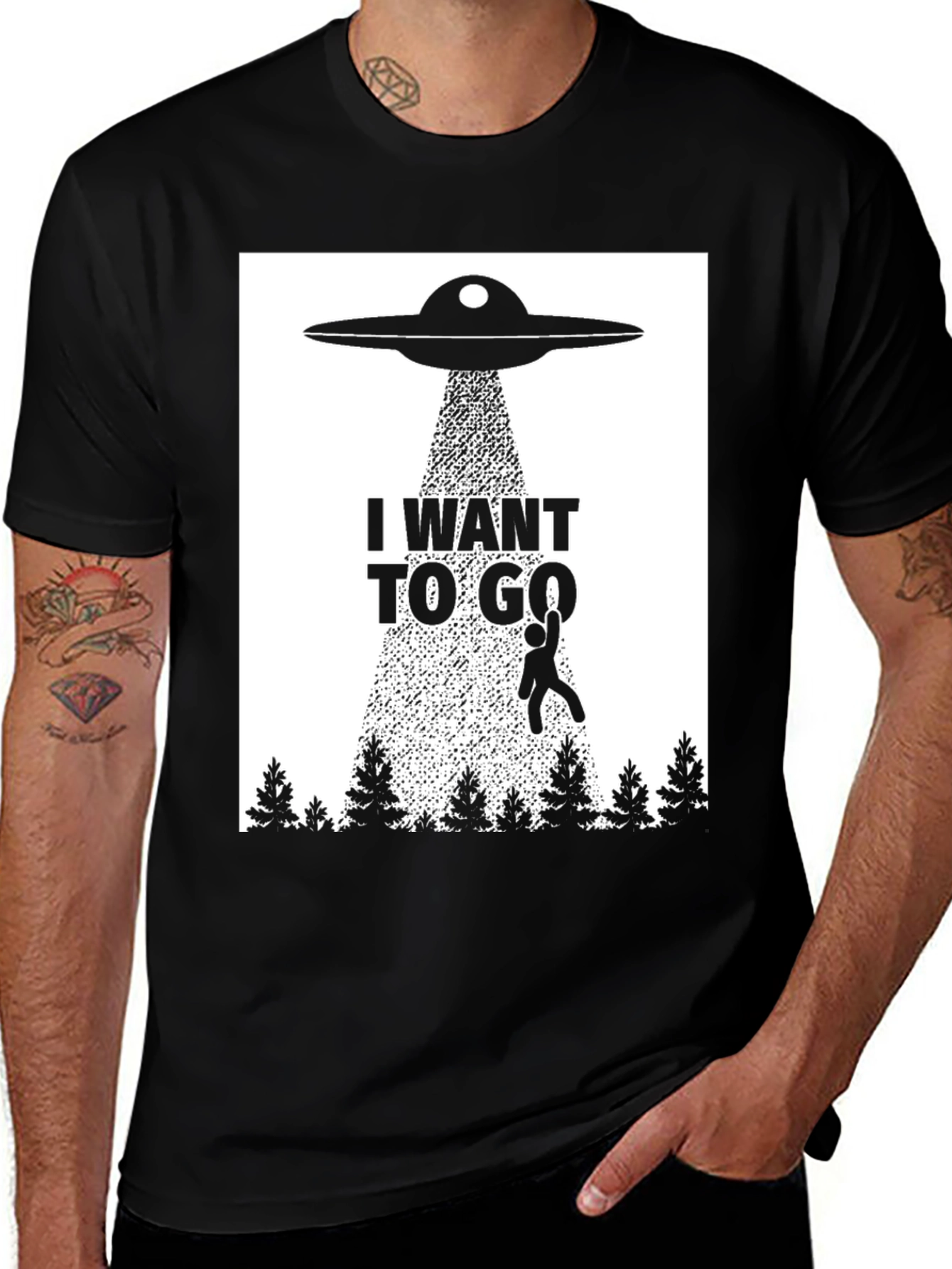 I Want To Go UFO Abduction T-Shirt