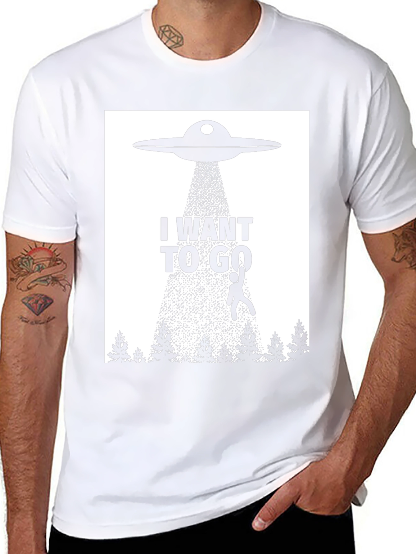 I Want To Go UFO Abduction T-Shirt