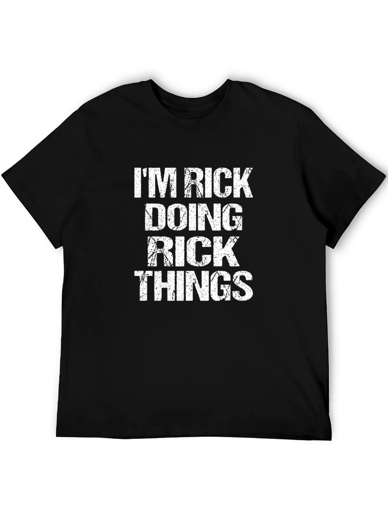Im Rick Doing Rick Things Black T-Shirt