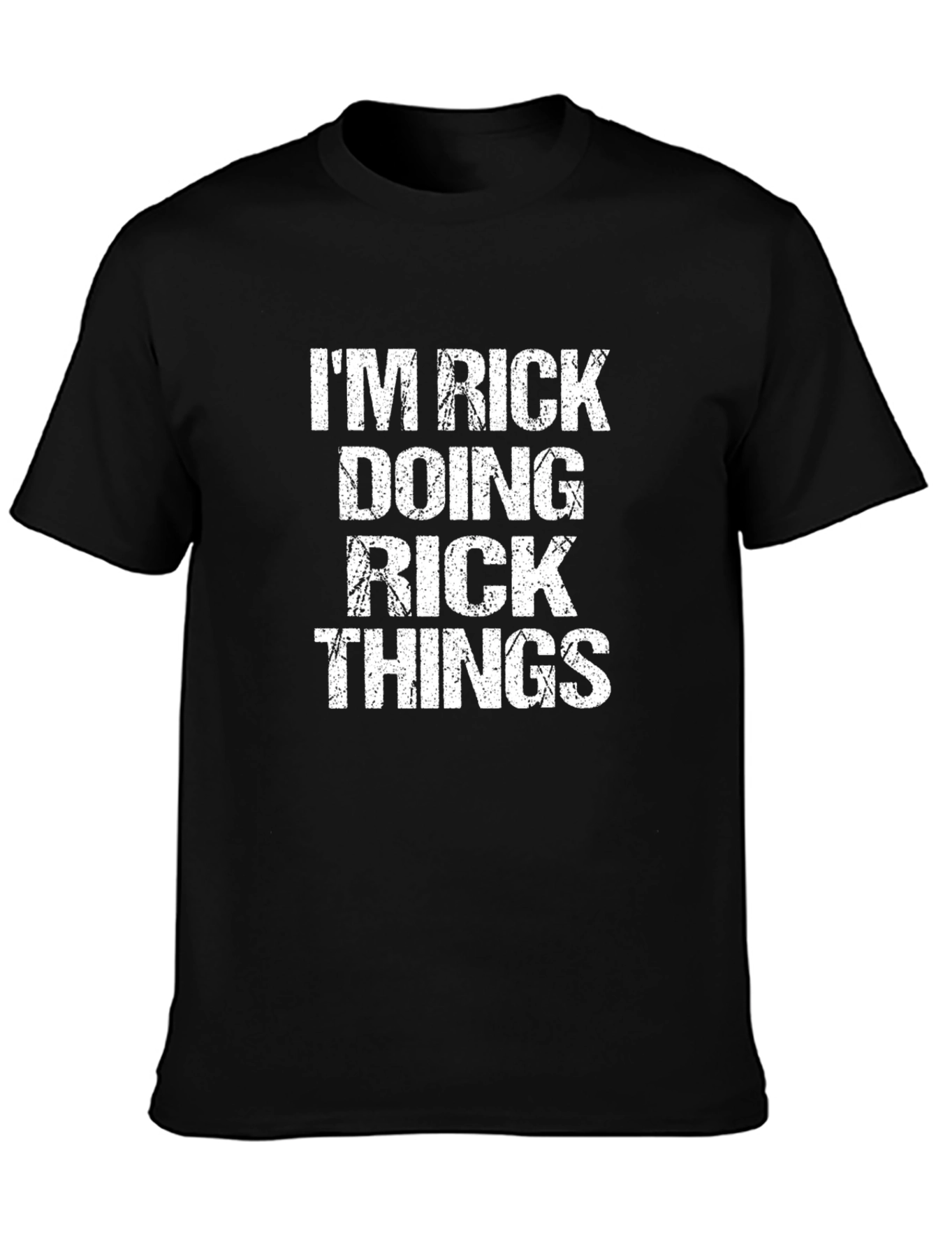 Im Rick Doing Rick Things Black T-Shirt