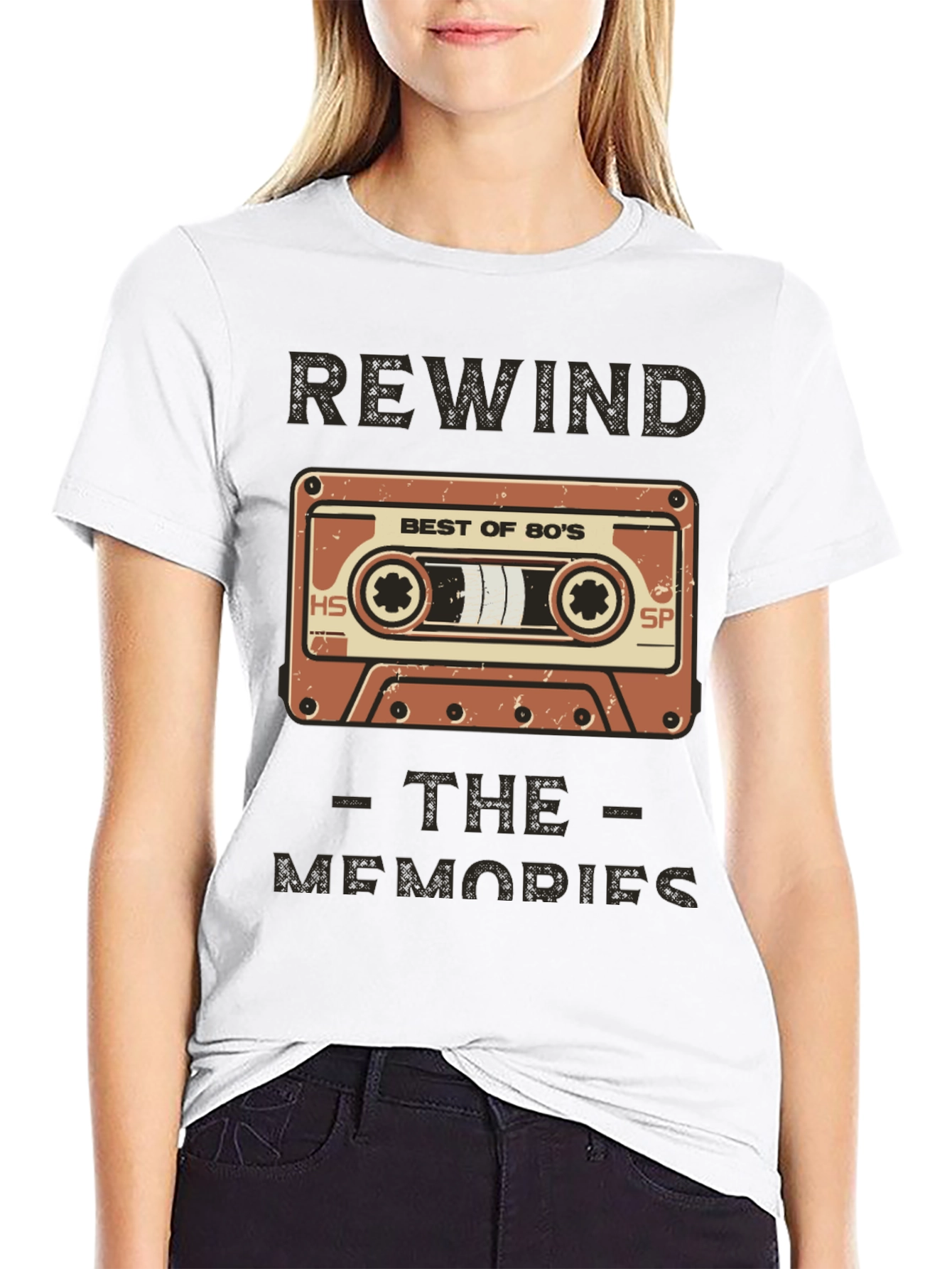 Rewind the Memories 80s Cassette Graphic Tee