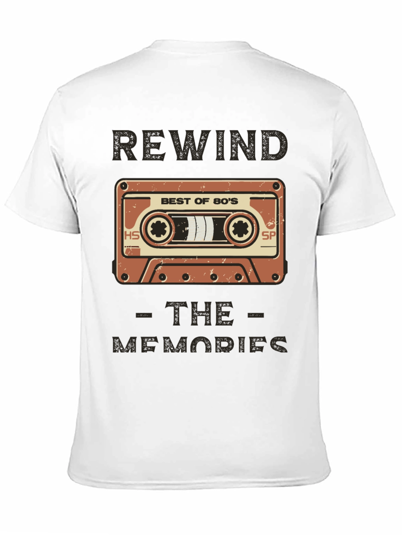 Rewind the Memories 80s Cassette Graphic Tee