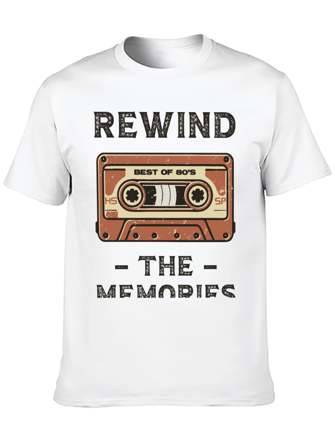 Rewind the Memories 80s Cassette Graphic Tee