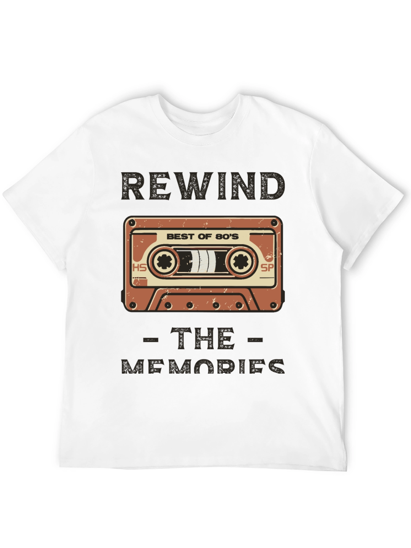 Rewind the Memories 80s Cassette Graphic Tee