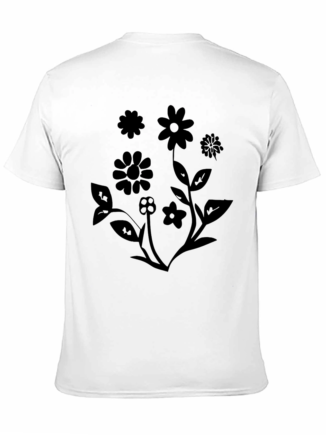 Floral Graphic Black T-Shirt - Stylish & Trendy