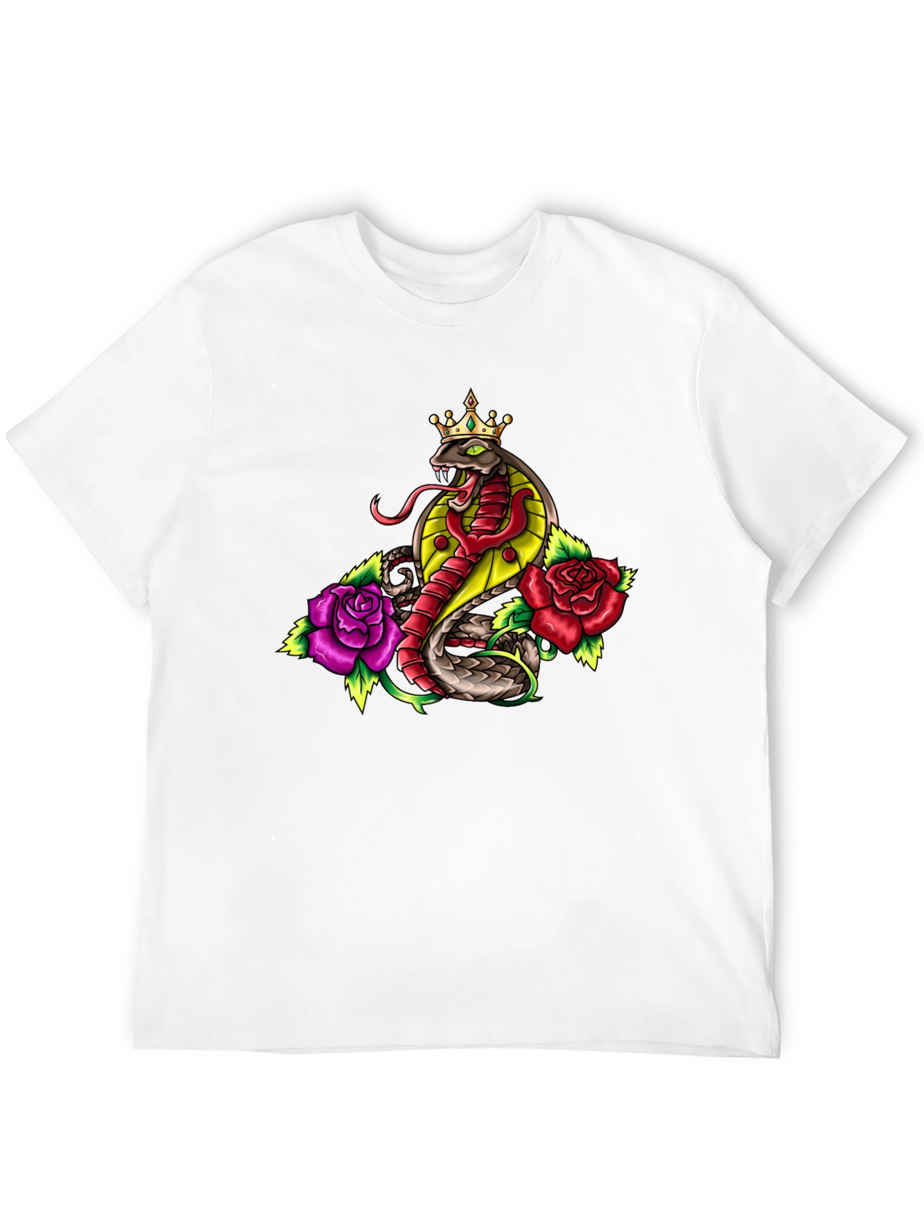 King Cobra Rose Tattoo Graphic Tee