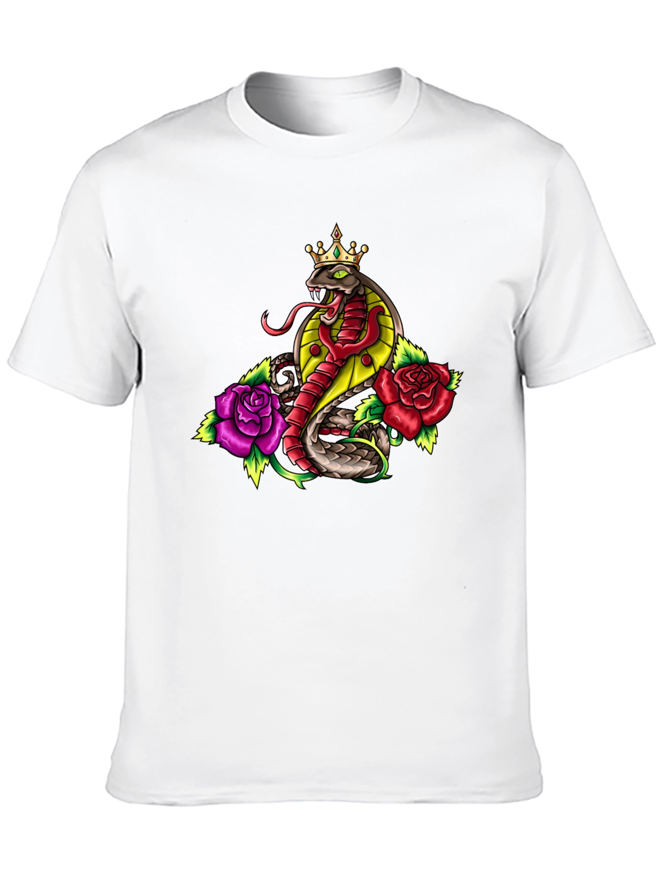 King Cobra Rose Tattoo Graphic Tee
