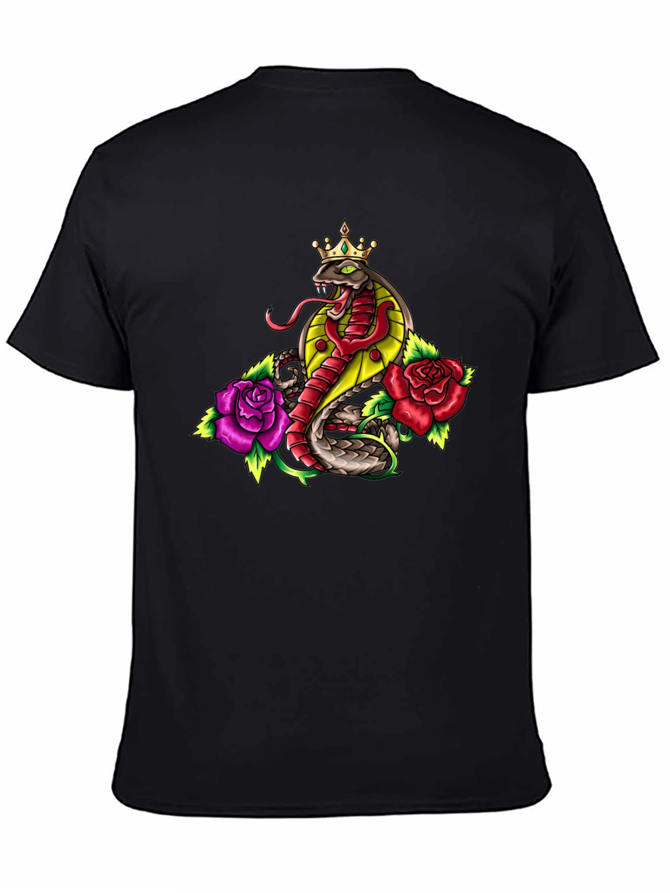 King Cobra Rose Tattoo Graphic Tee