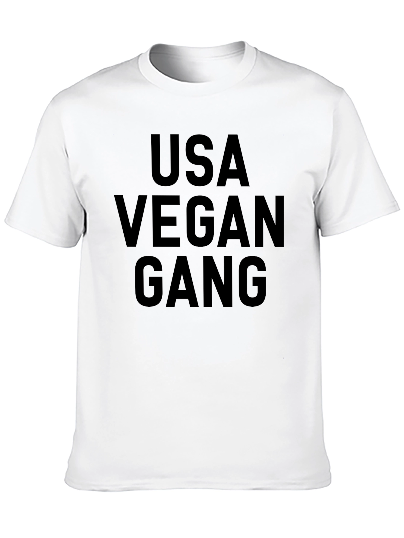 USA Vegan Gang Graphic Tee - Black