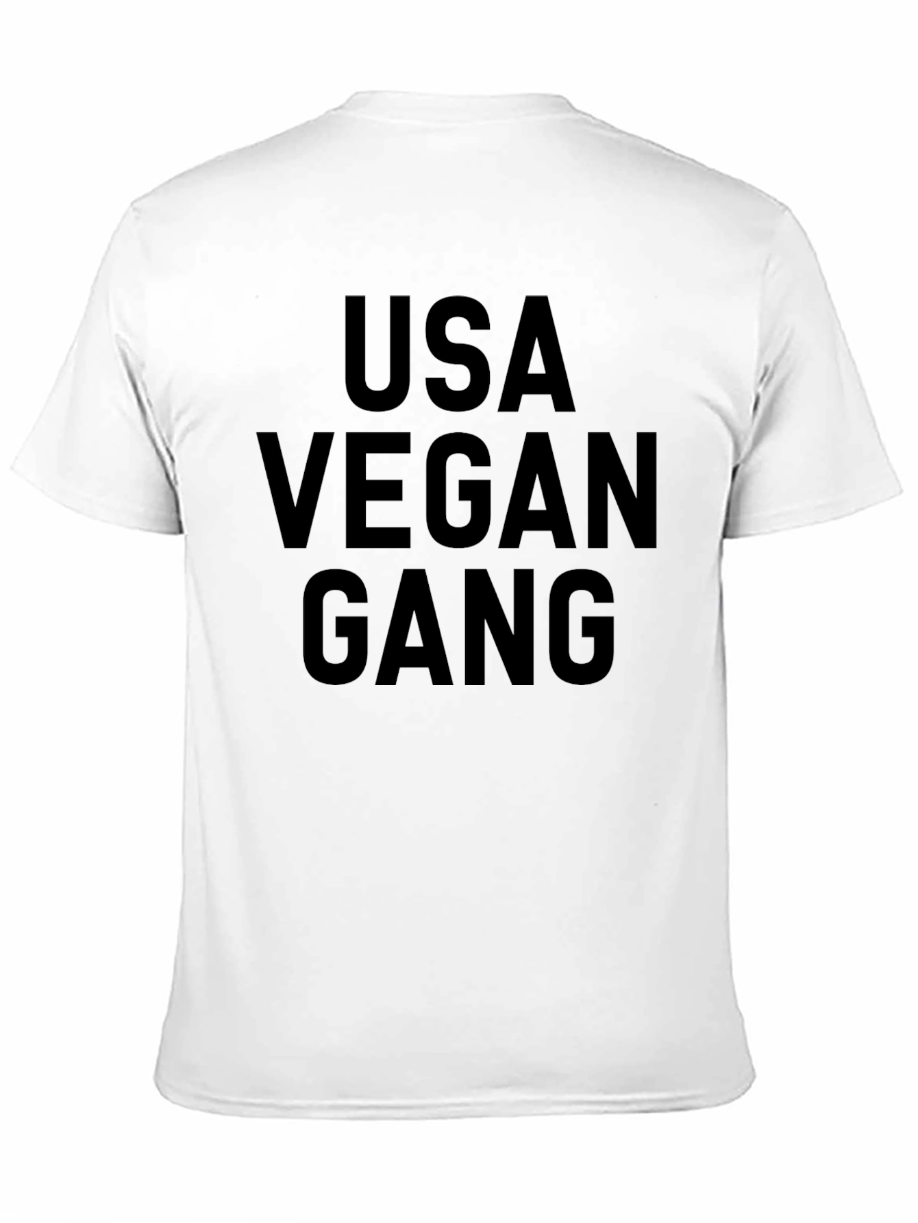 USA Vegan Gang Graphic Tee - Black