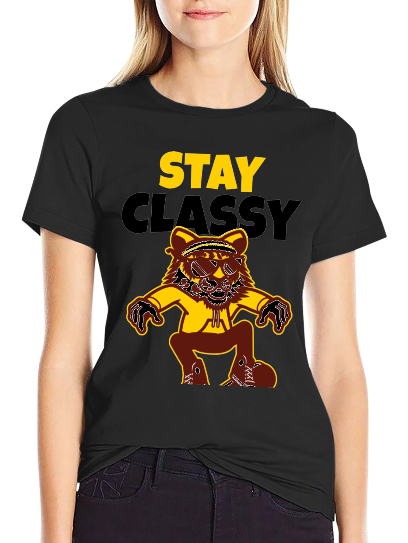 Stay Classy Graphic Tee - Funny Animal T-Shirt
