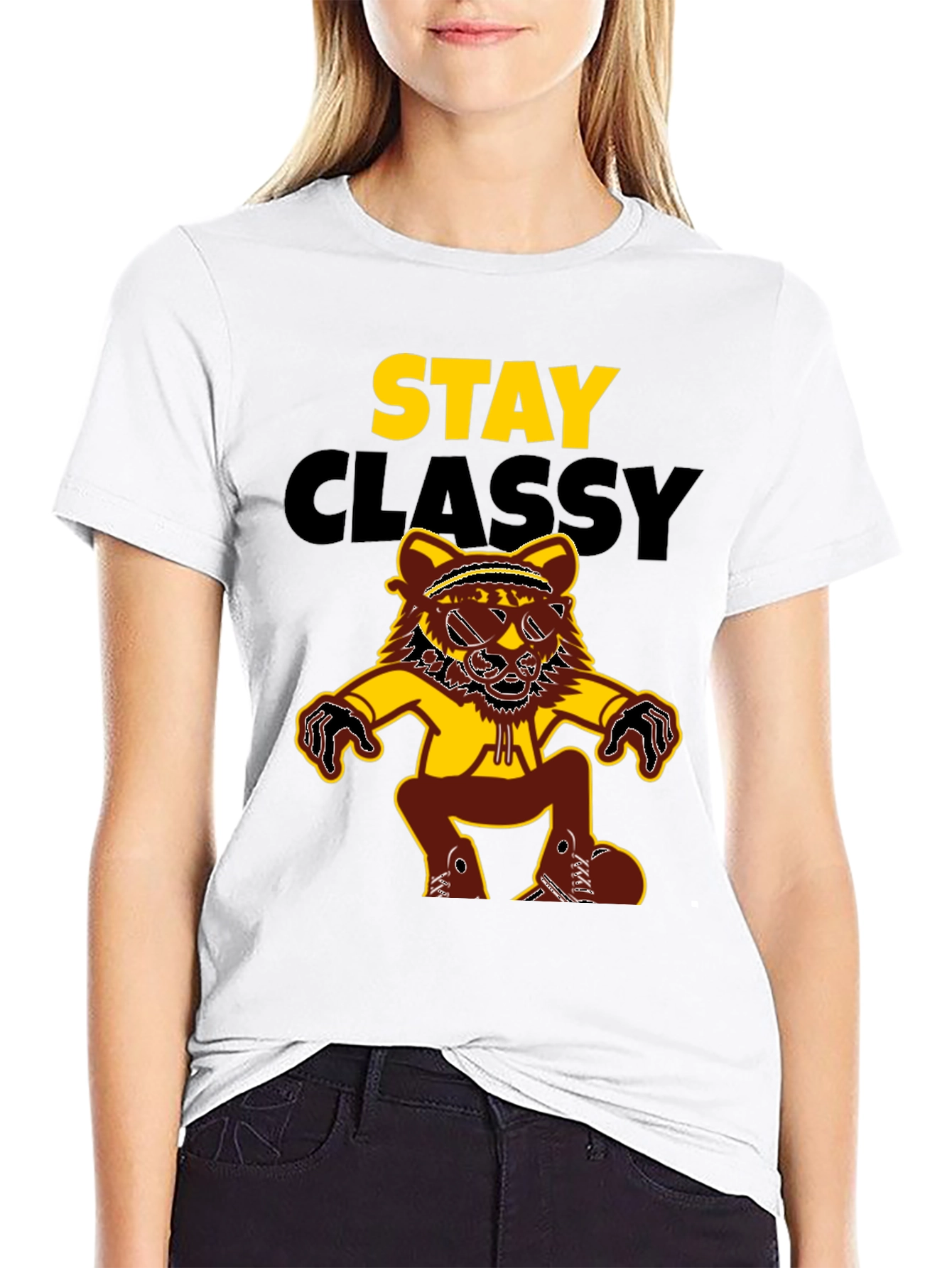 Stay Classy Graphic Tee - Funny Animal T-Shirt