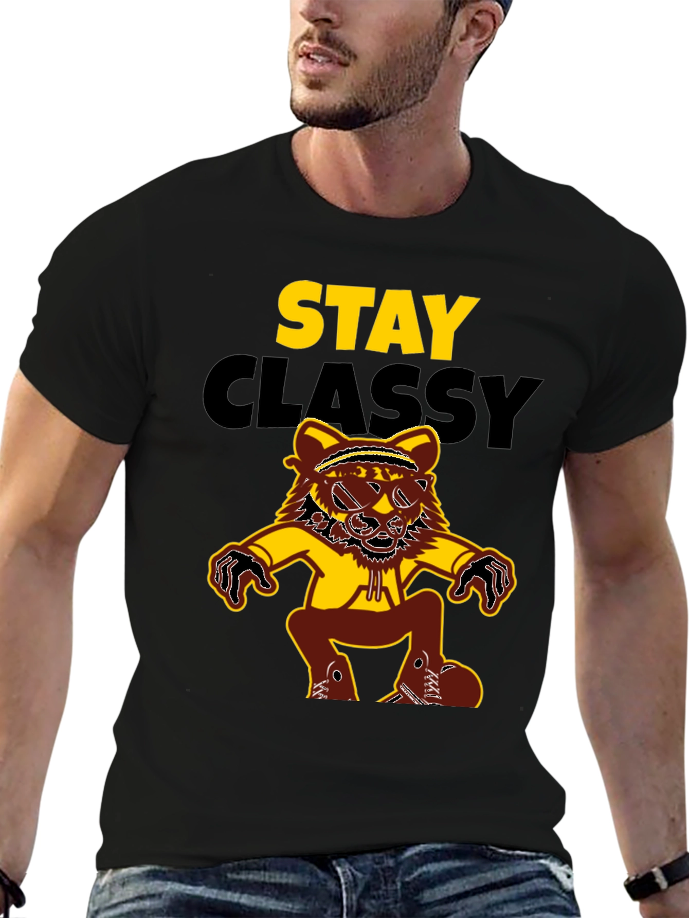 Stay Classy Graphic Tee - Funny Animal T-Shirt