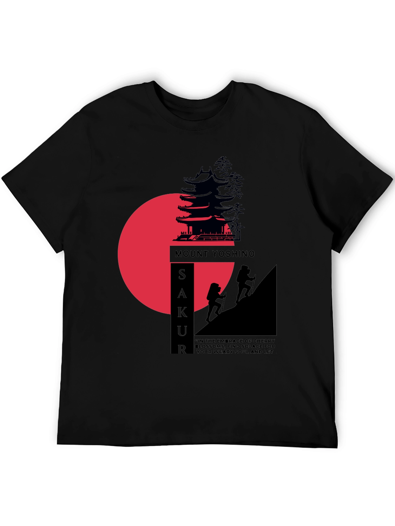 Mount Yoshino Sakura Graphic T-Shirt