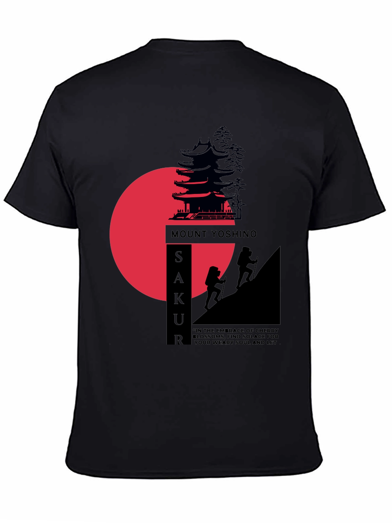 Mount Yoshino Sakura Graphic T-Shirt