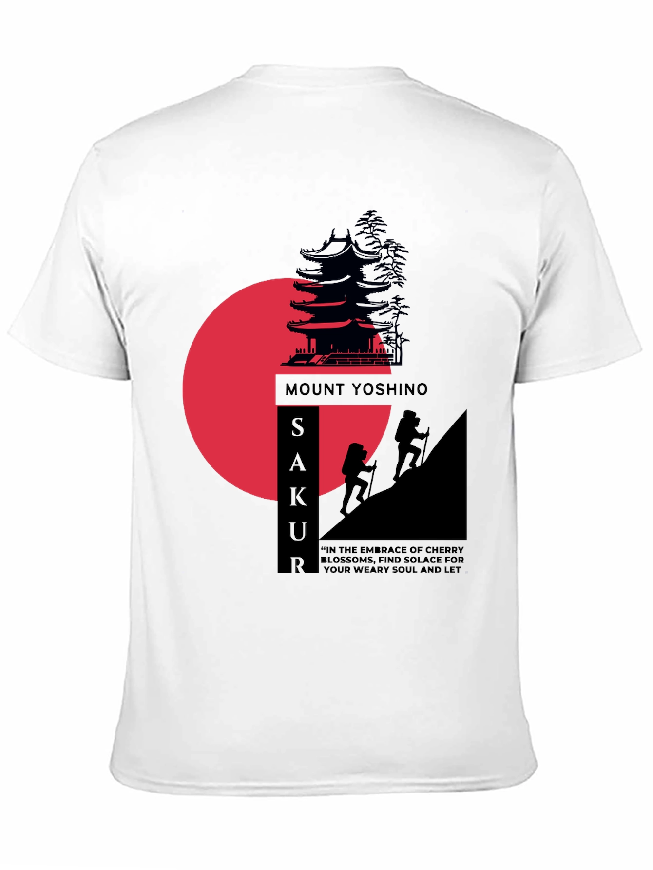 Mount Yoshino Sakura Graphic T-Shirt