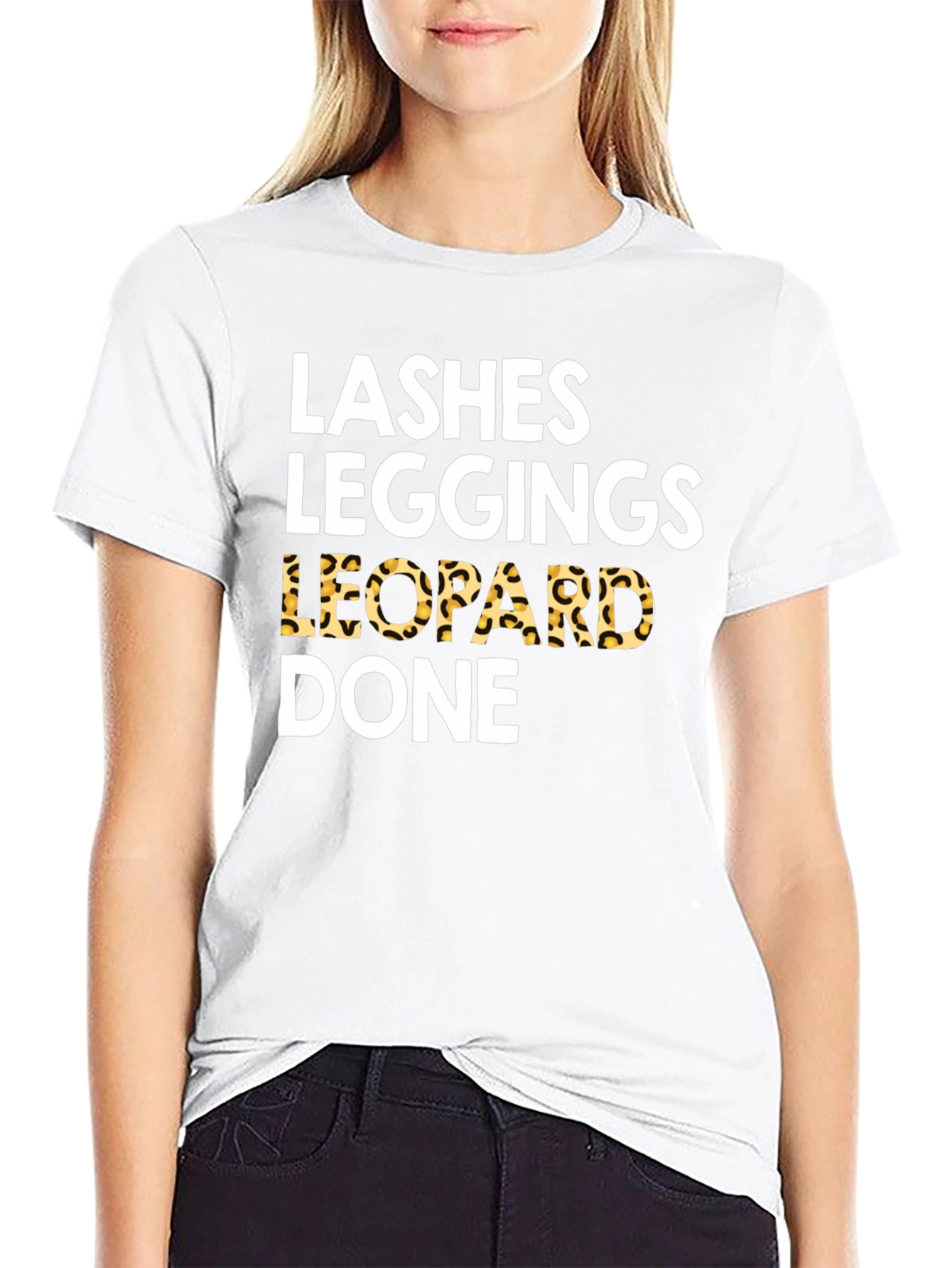Lashes Leggings Leopard Done Tee