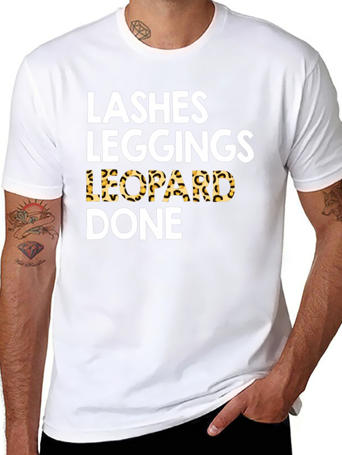Lashes Leggings Leopard Done Tee