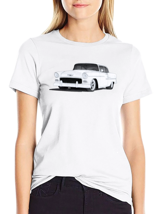 Classic Car Graphic Tee - Black Cotton T-Shirt