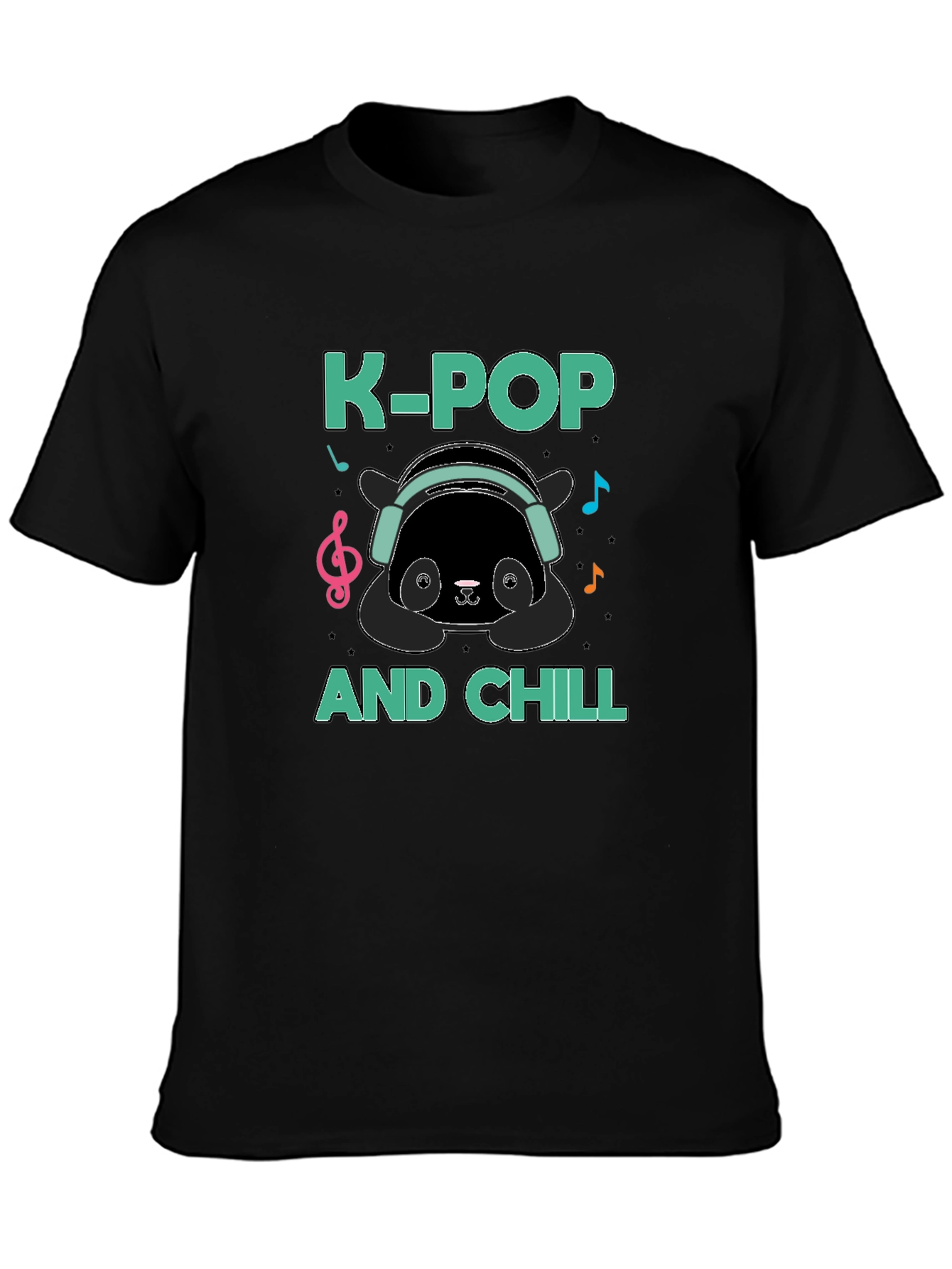 K-Pop and Chill Panda T-Shirt