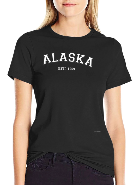 Alaska ESTD 1959 Black Graphic Tee