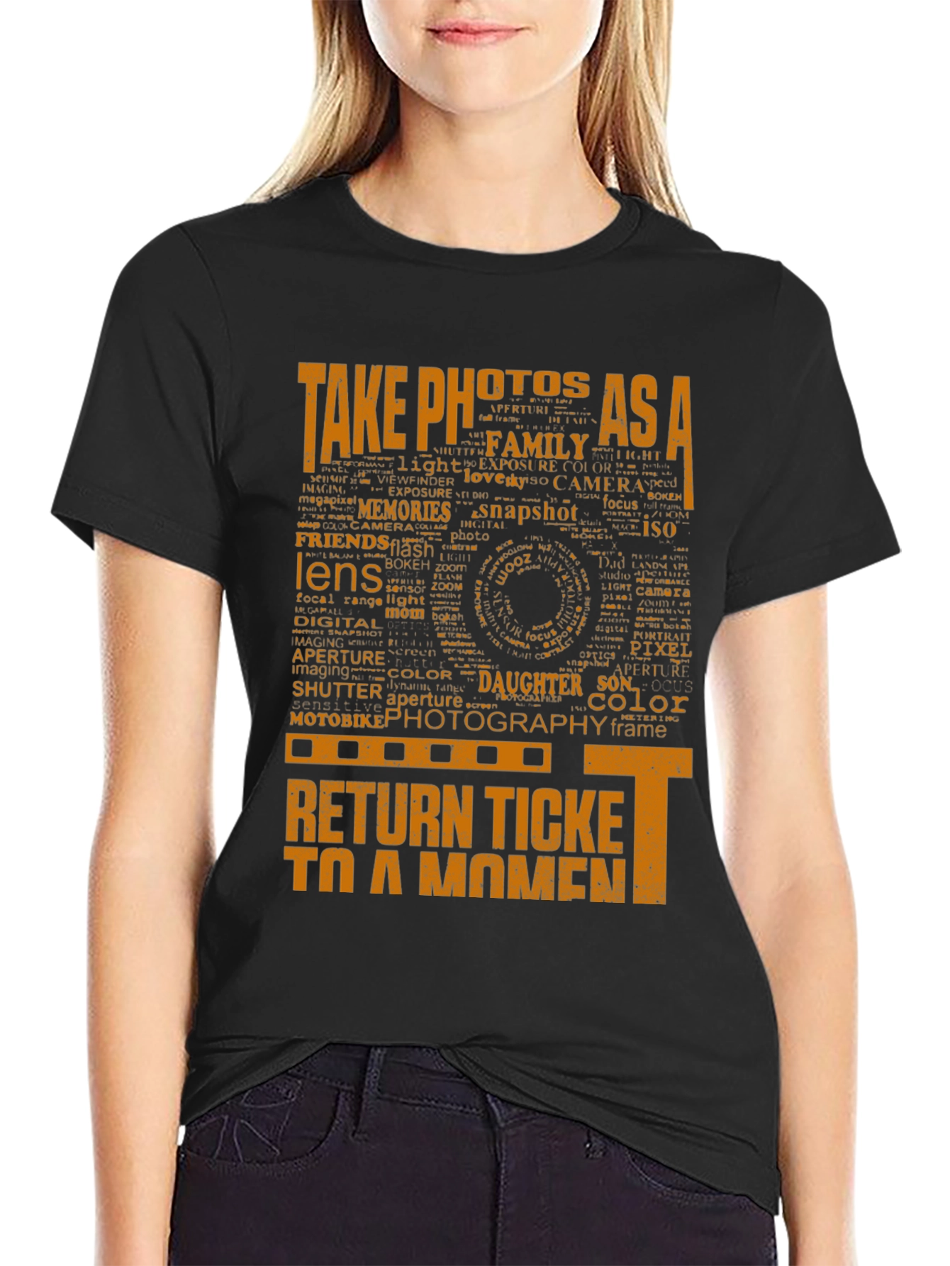 Photography Word Art Graphic T-Shirt
