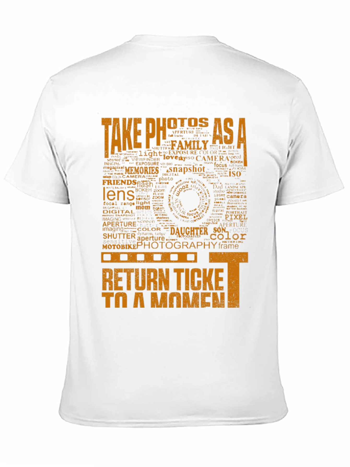 Photography Word Art Graphic T-Shirt