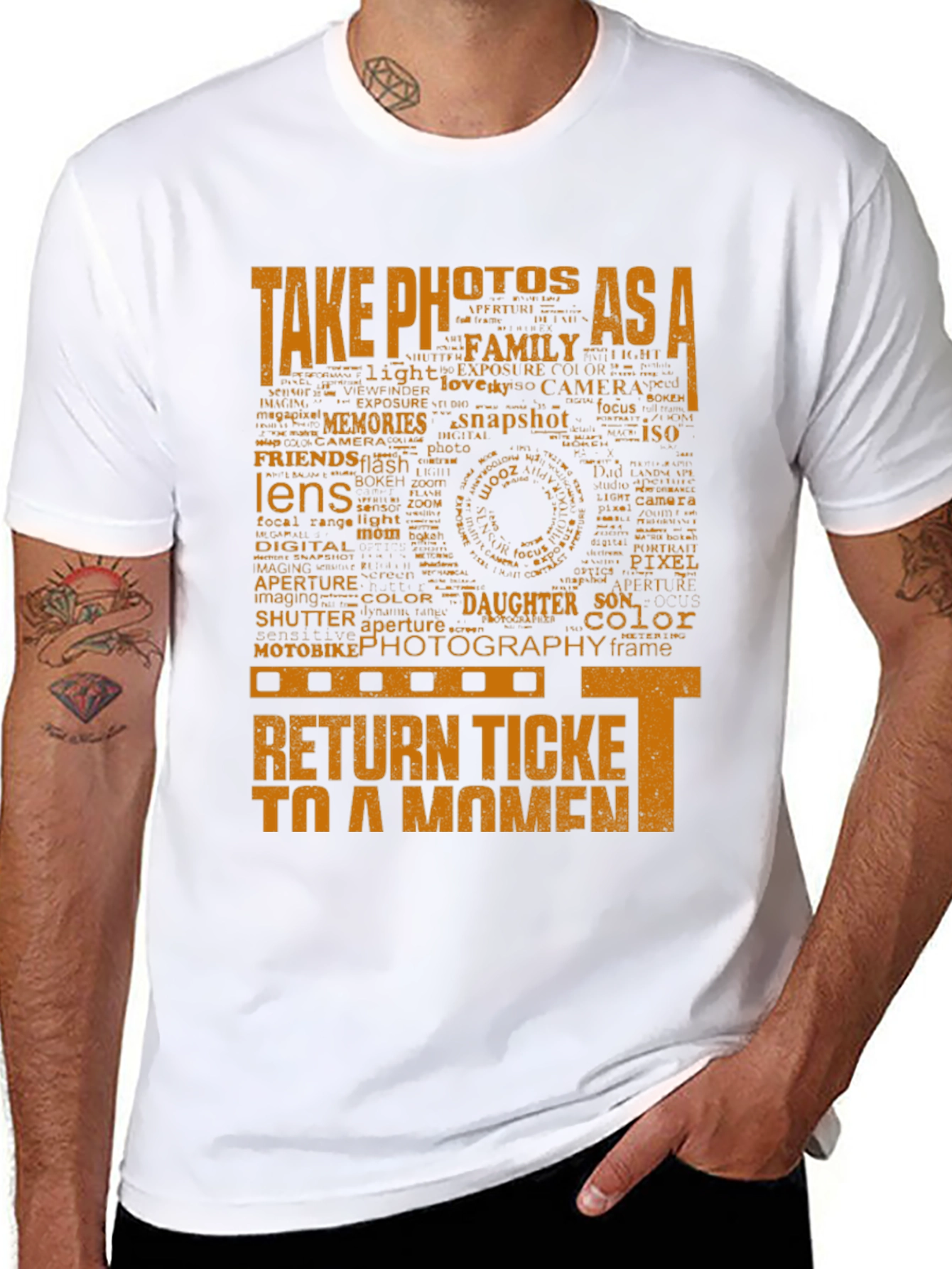 Photography Word Art Graphic T-Shirt