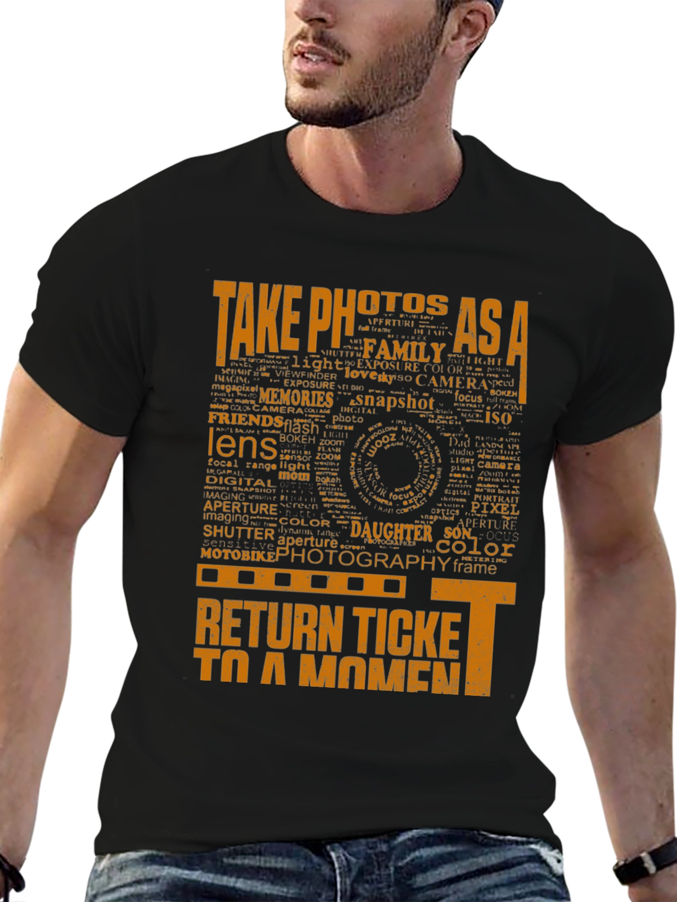 Photography Word Art Graphic T-Shirt
