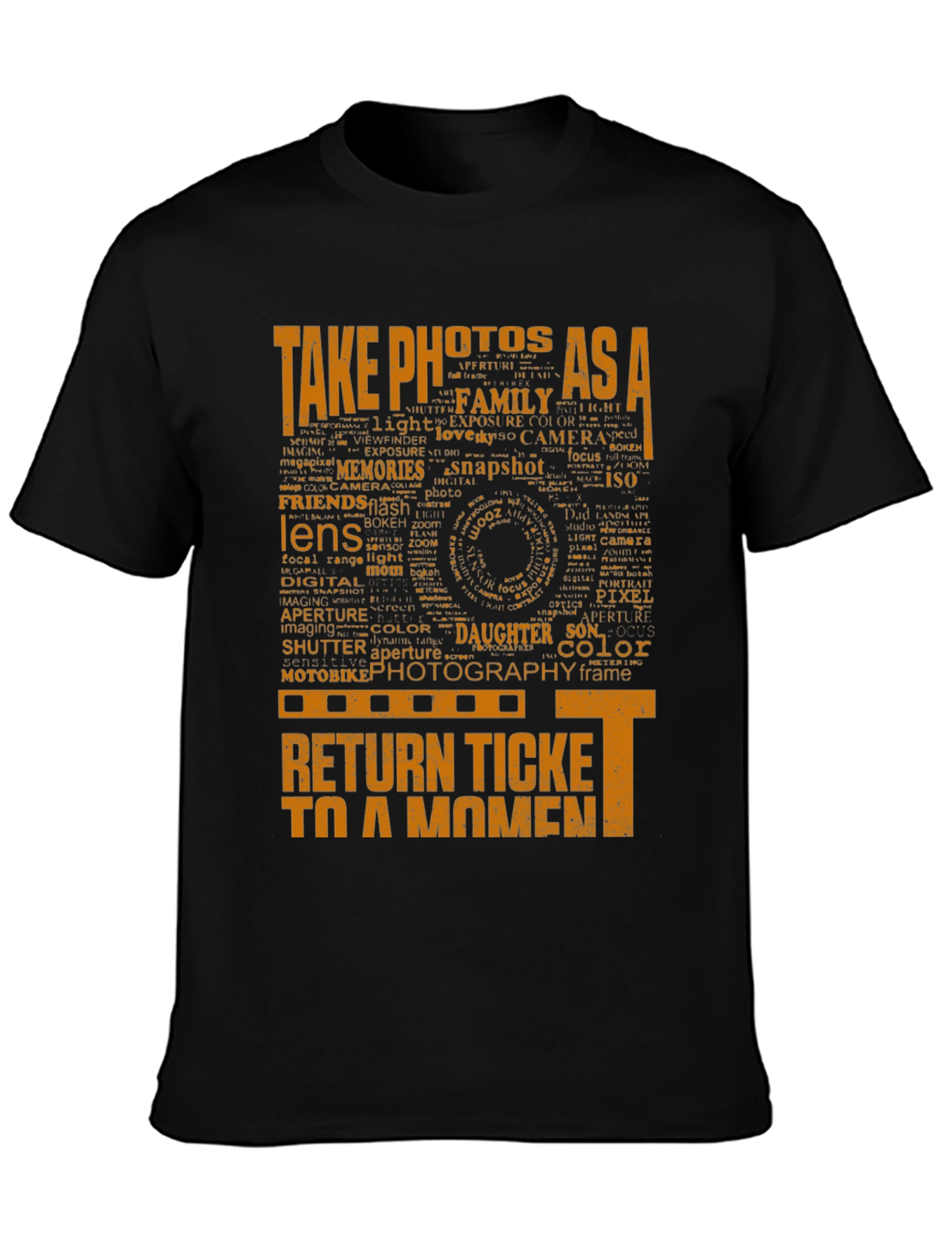 Photography Word Art Graphic T-Shirt