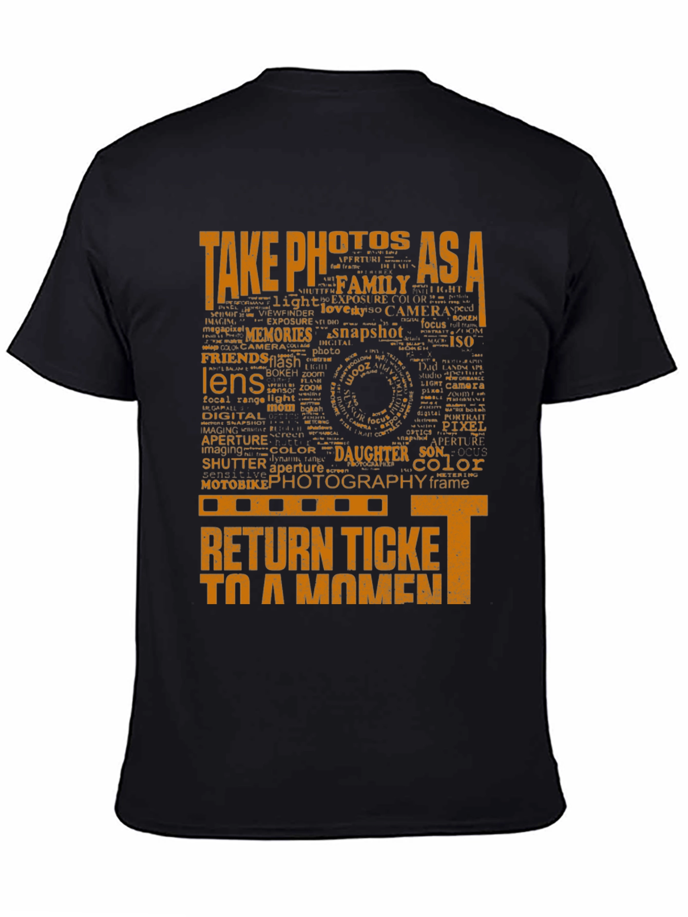 Photography Word Art Graphic T-Shirt