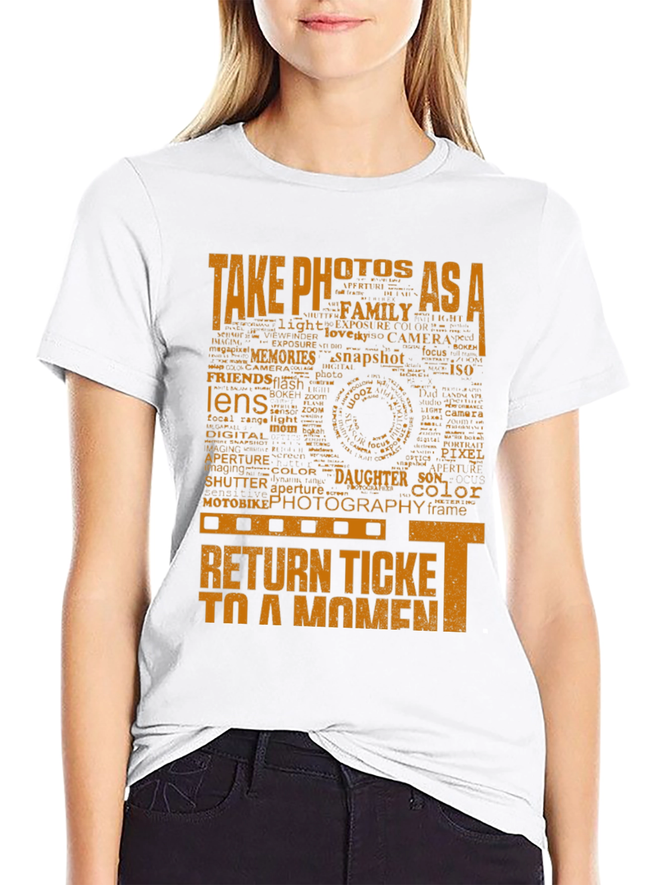 Photography Word Art Graphic T-Shirt