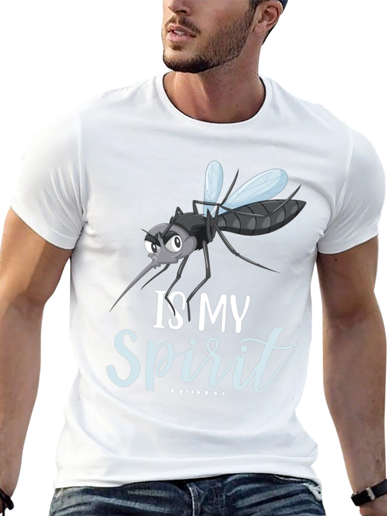 Mosquito Spirit Animal Funny Graphic T-Shirt