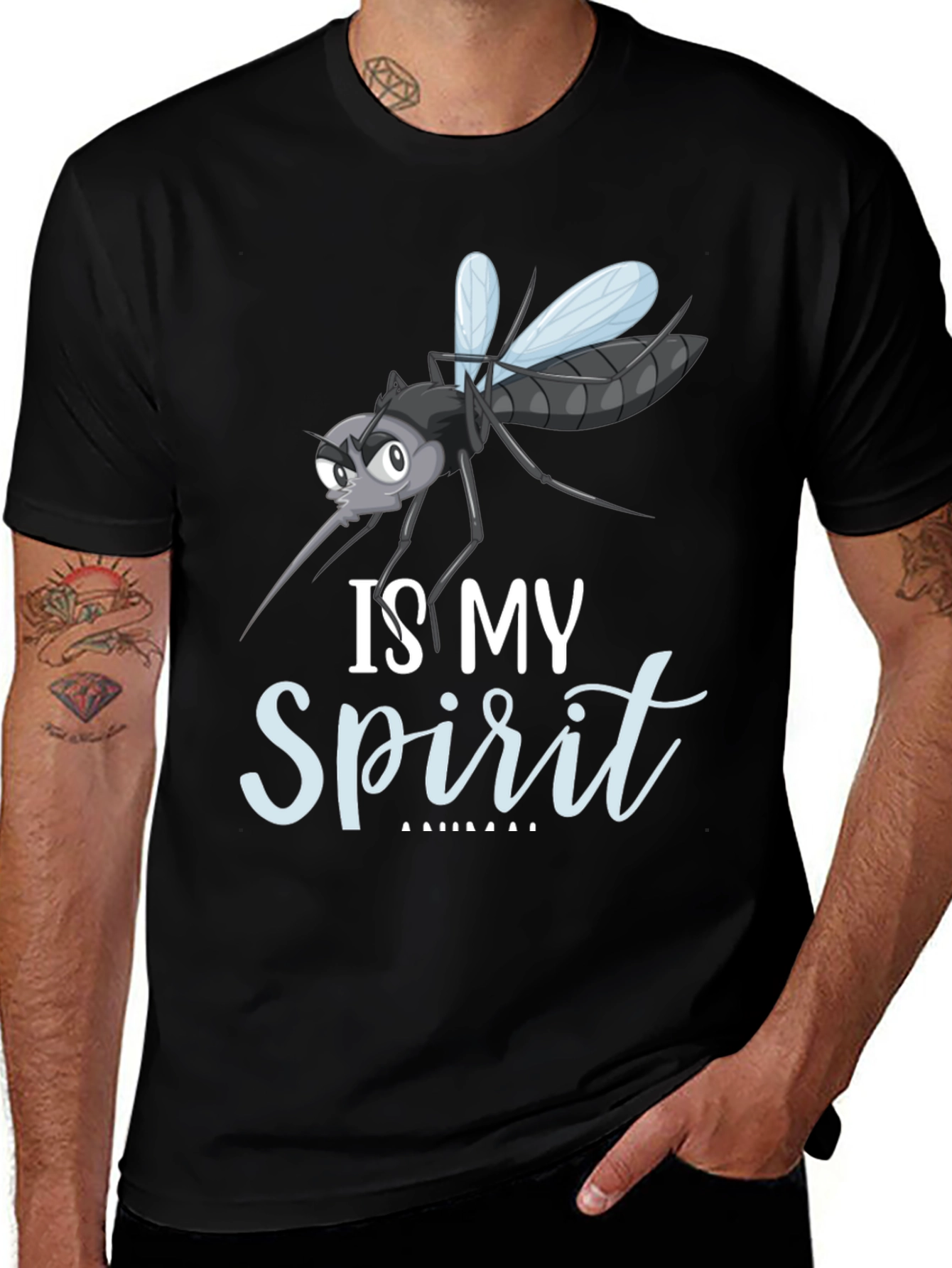 Mosquito Spirit Animal Funny Graphic T-Shirt