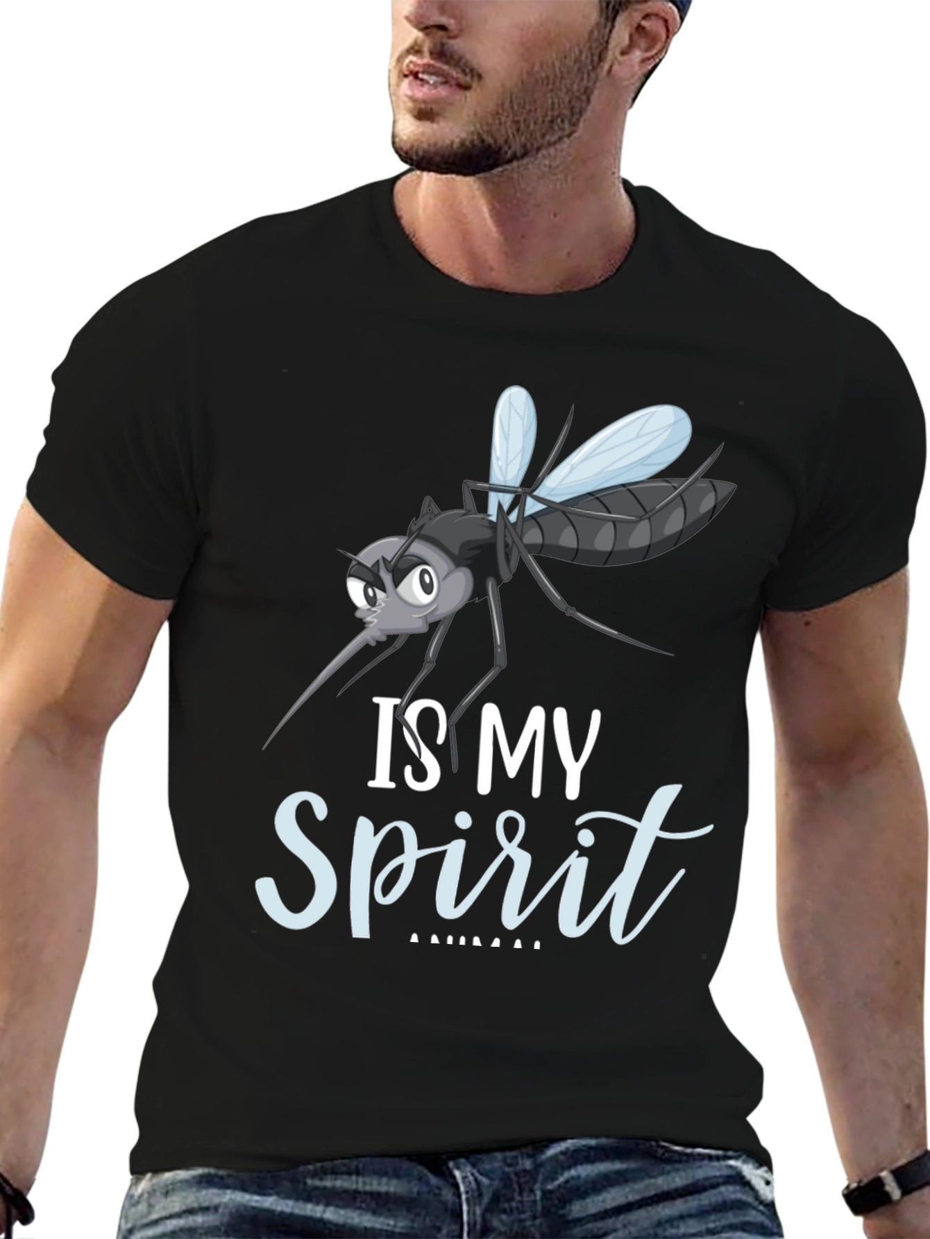 Mosquito Spirit Animal Funny Graphic T-Shirt