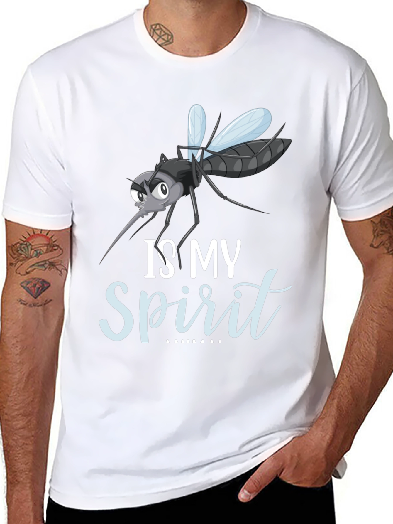 Mosquito Spirit Animal Funny Graphic T-Shirt