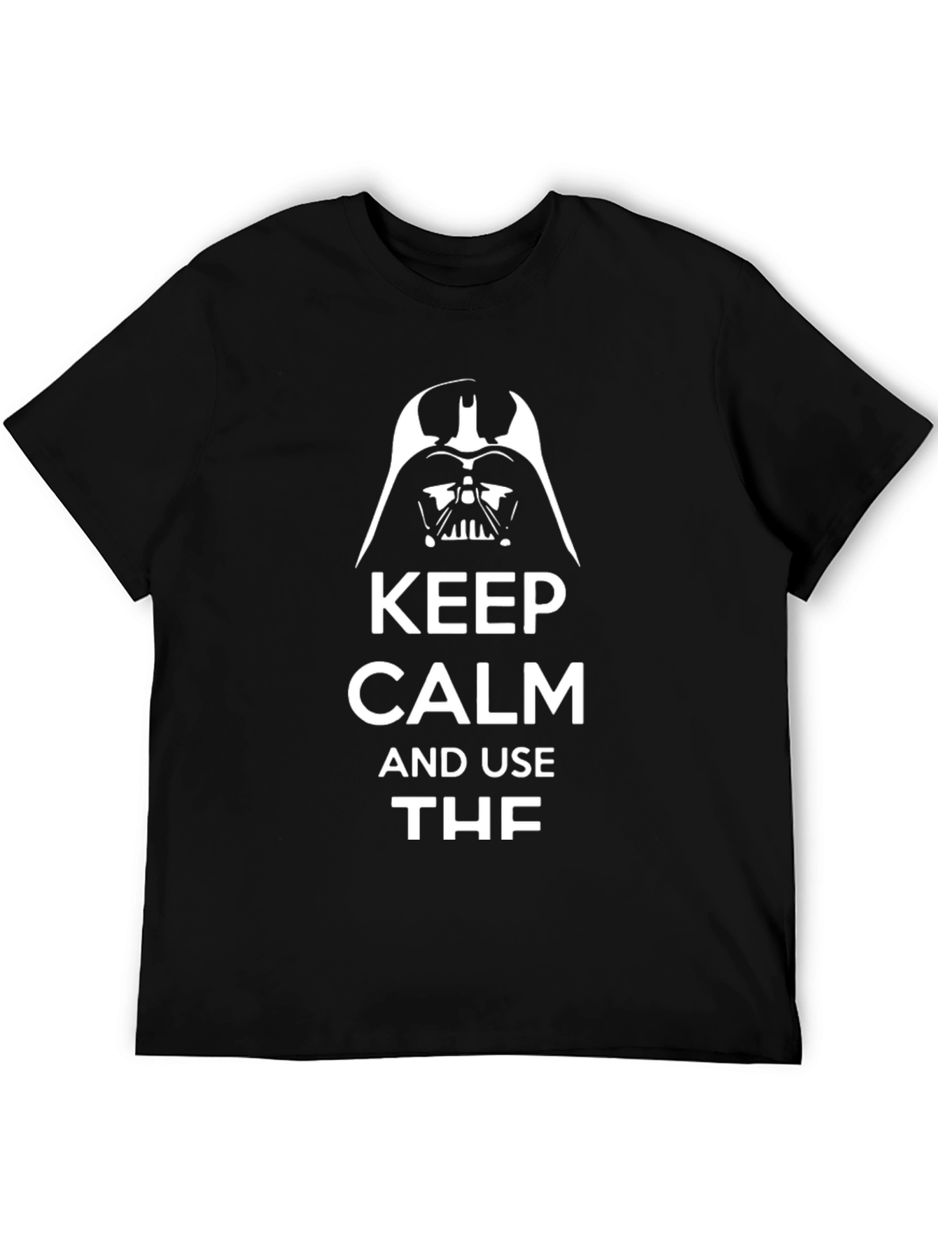 Keep Calm Darth Vader Black Graphic T-Shirt
