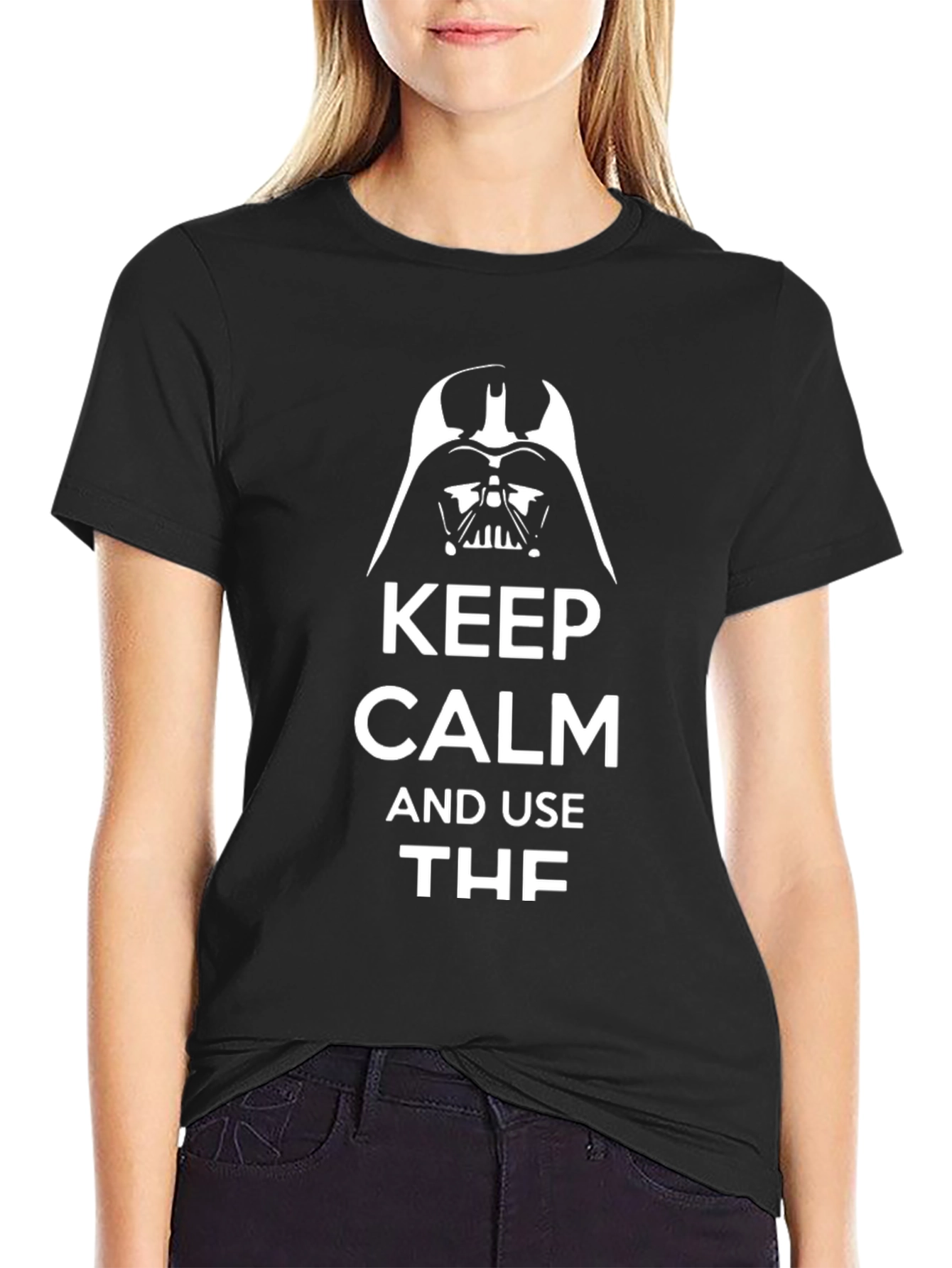 Keep Calm Darth Vader Black Graphic T-Shirt