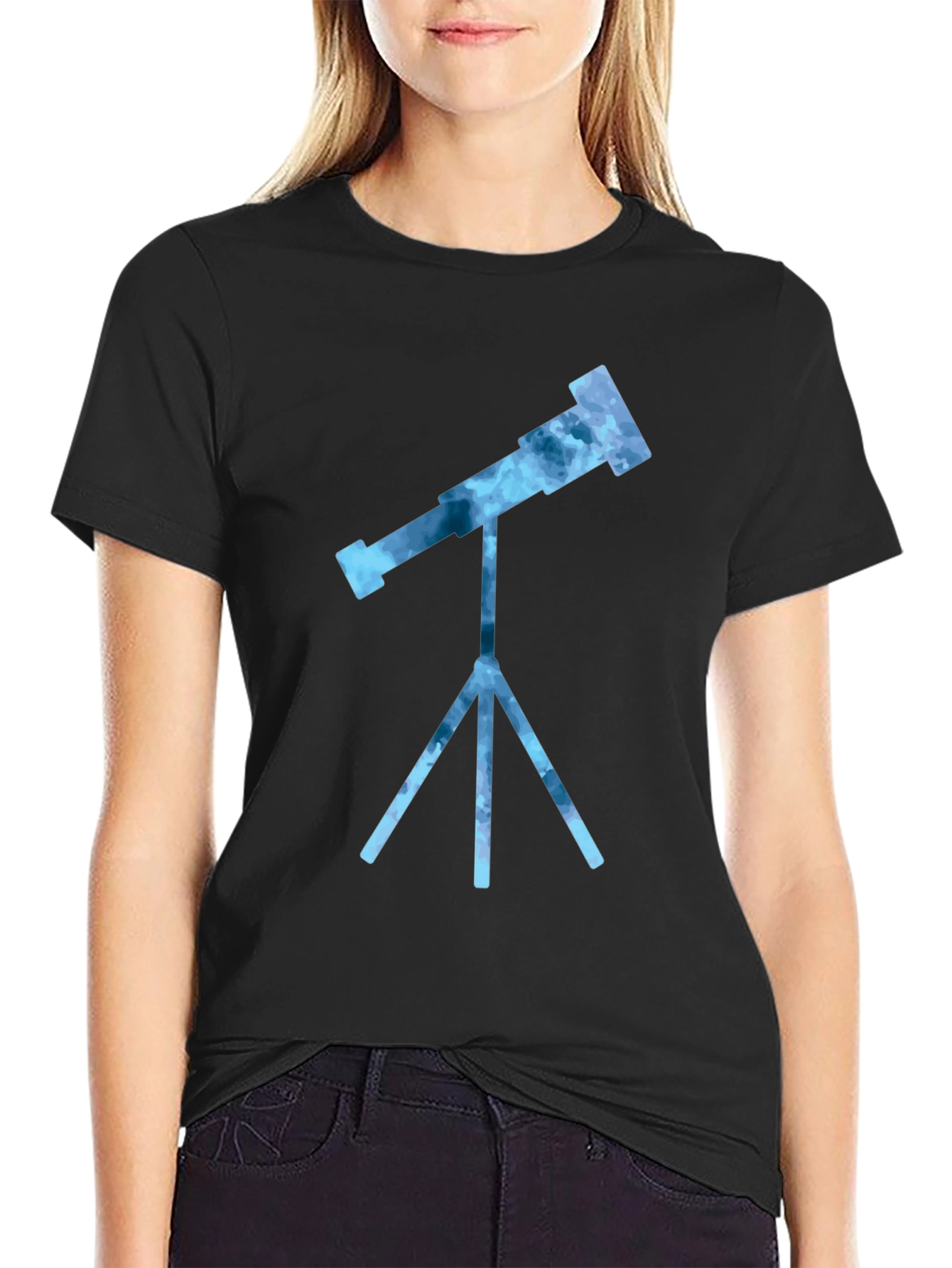 Telescope Graphic Tee - Stargazer Shirt