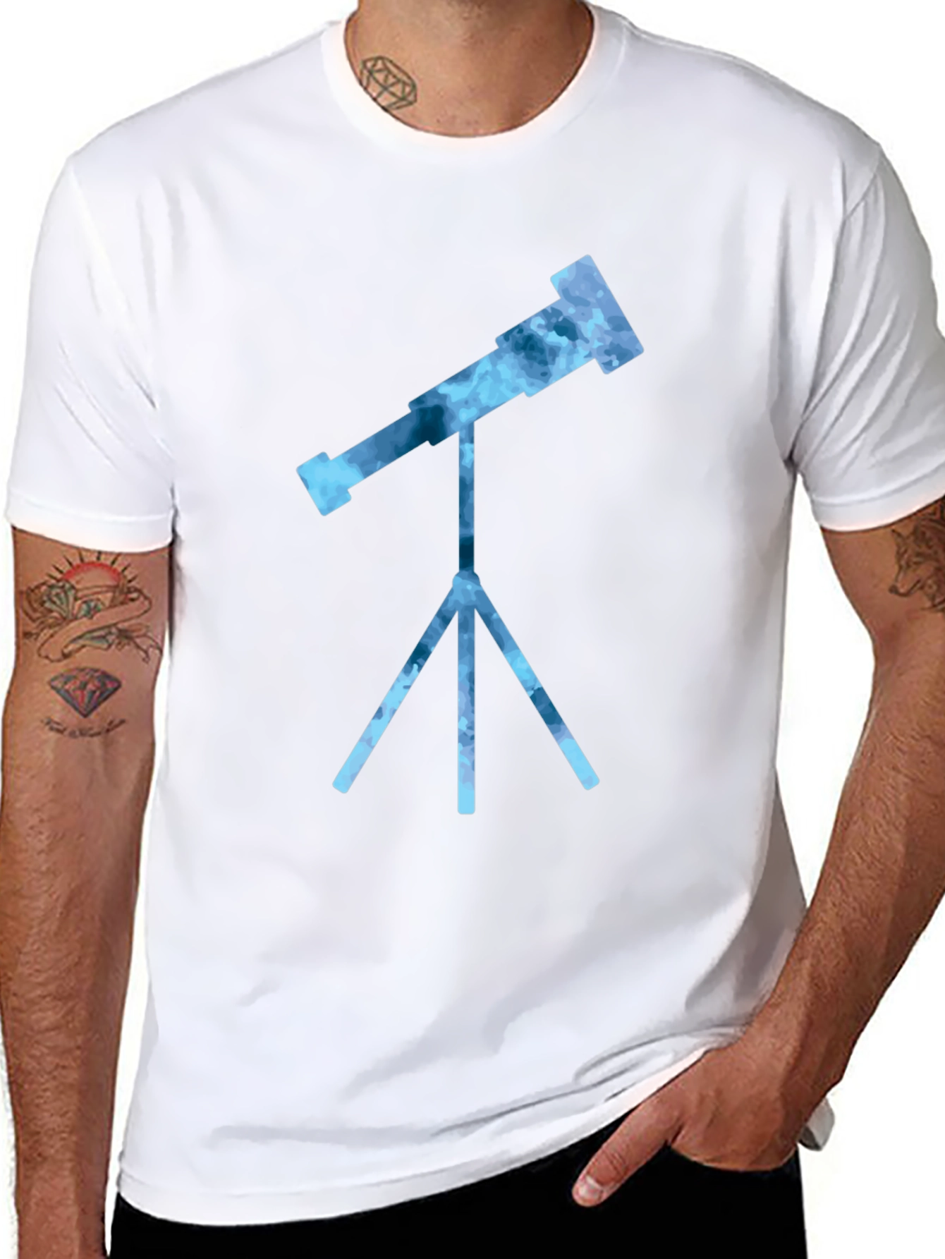 Telescope Graphic Tee - Stargazer Shirt