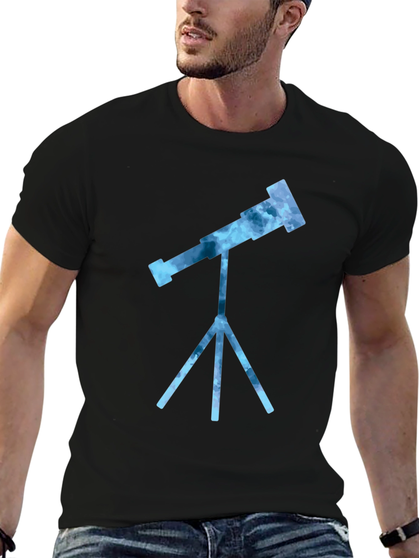 Telescope Graphic Tee - Stargazer Shirt