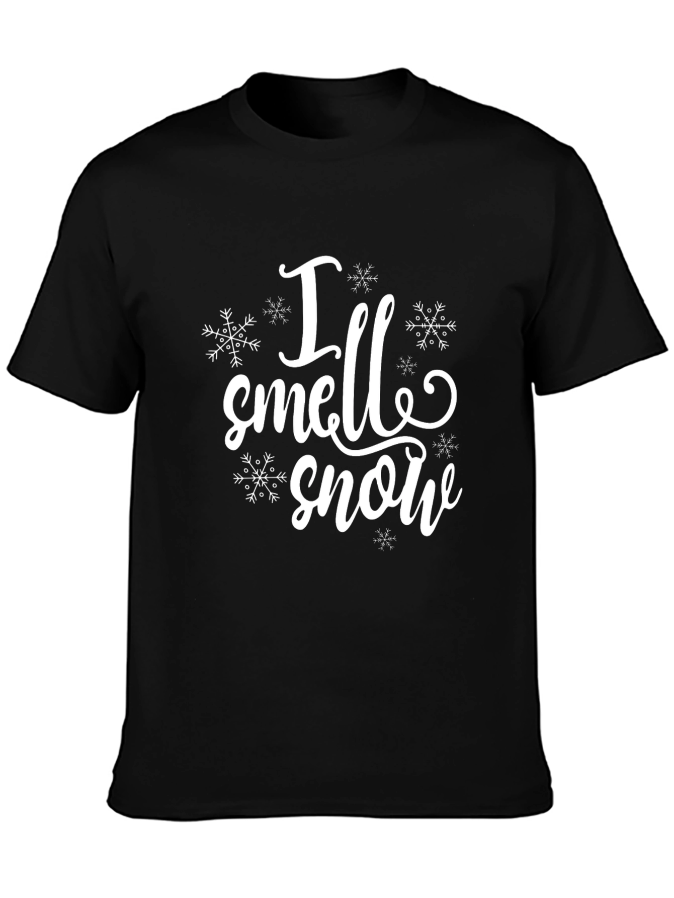I Smell Snow Graphic T-Shirt - Winter Holiday Apparel