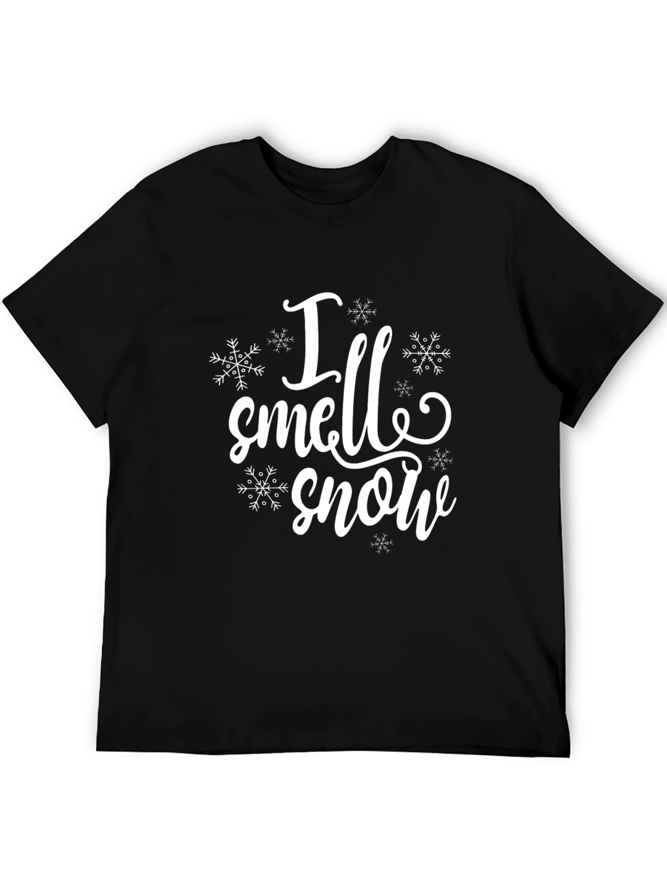 I Smell Snow Graphic T-Shirt - Winter Holiday Apparel