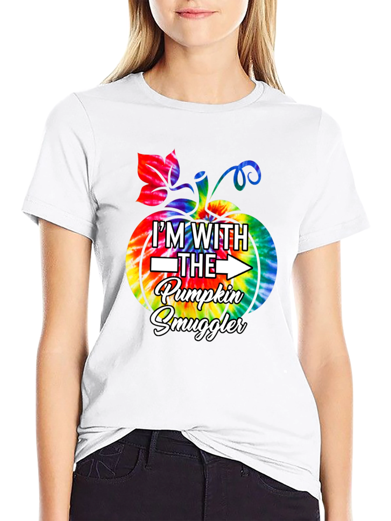 Im With The Pumpkin Smuggler T-Shirt - Black