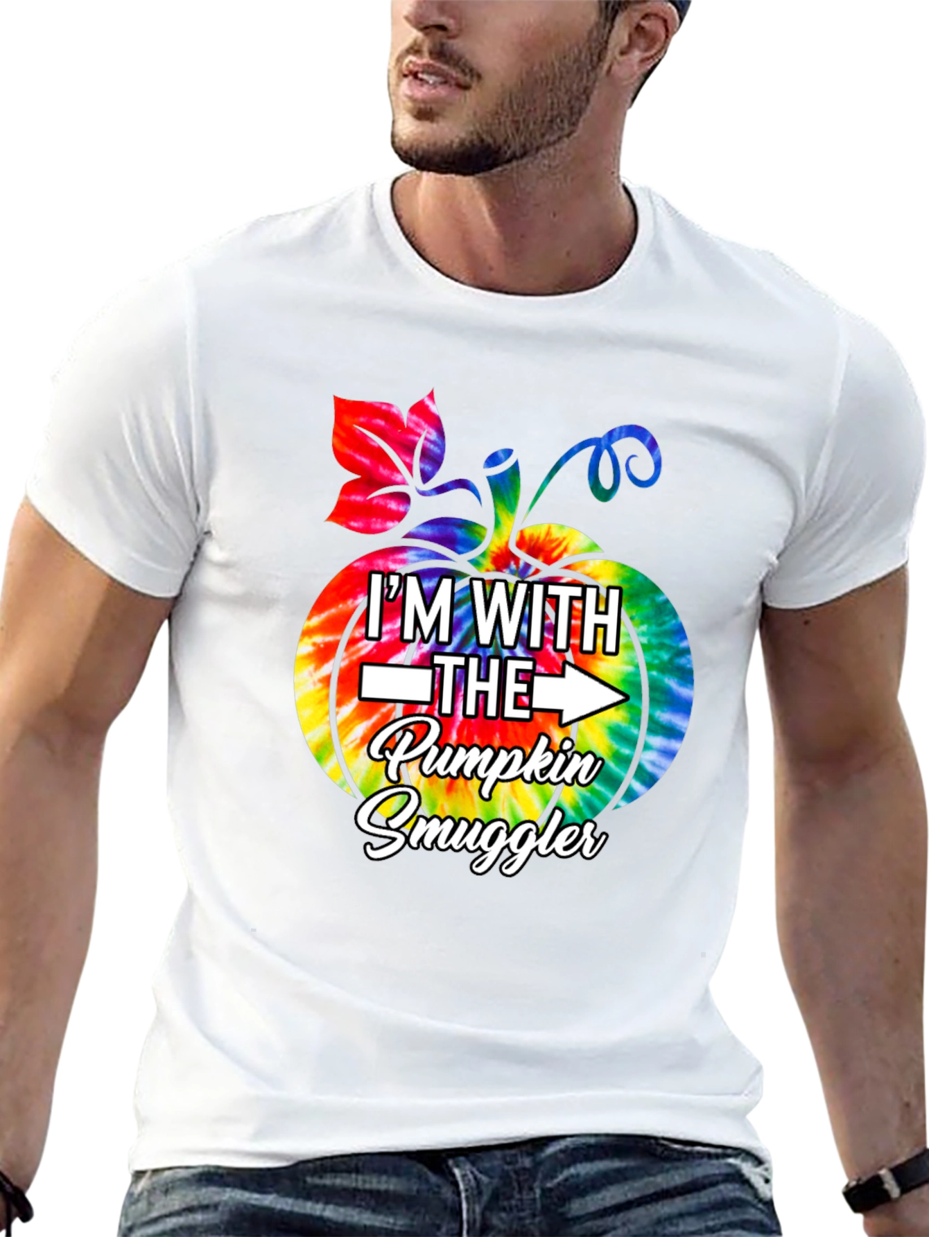 Im With The Pumpkin Smuggler T-Shirt - Black