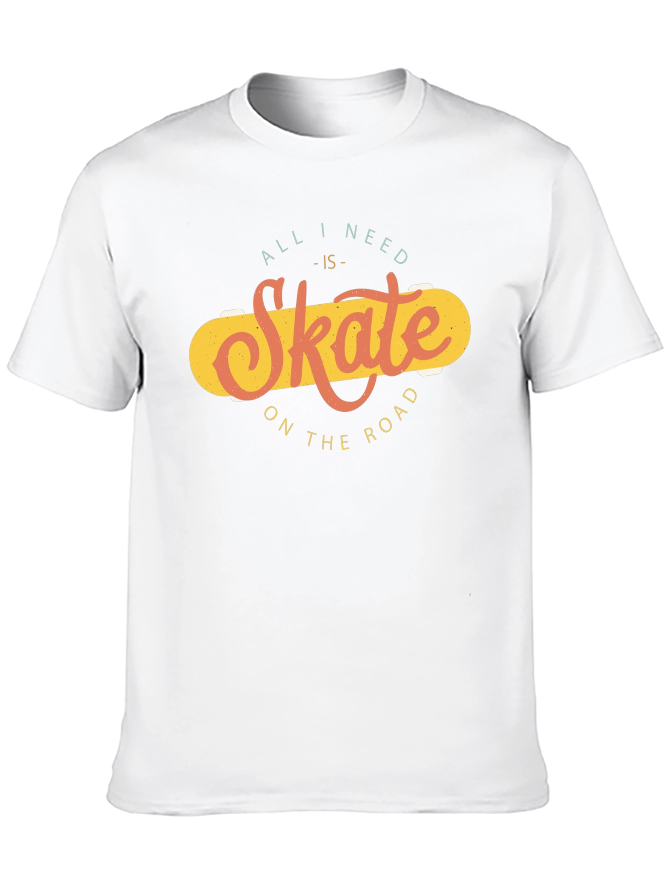 Skate On The Road Black T-Shirt